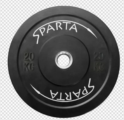 Black rubber plate — 10 kg