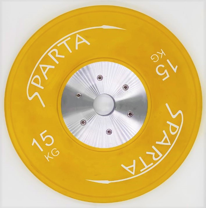 SPARTA באמפרים תחרותיים — 15 ק״ג · צהוב